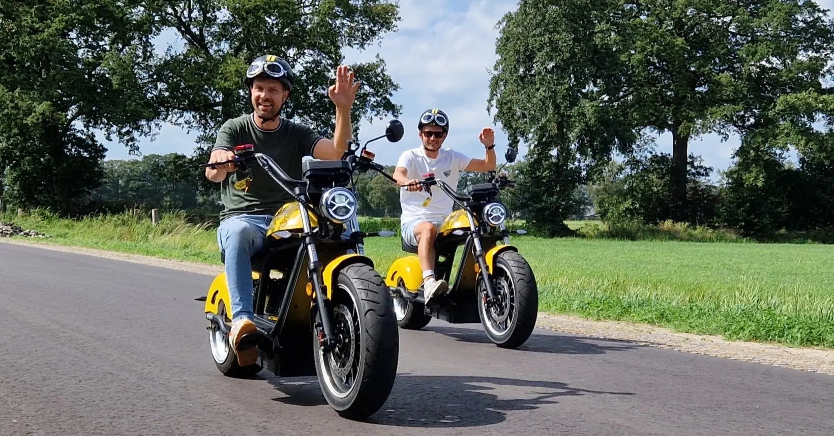 E-yellow E-chopper verhuur arrangementen E-yellow E-chopper verhuur arrangementen