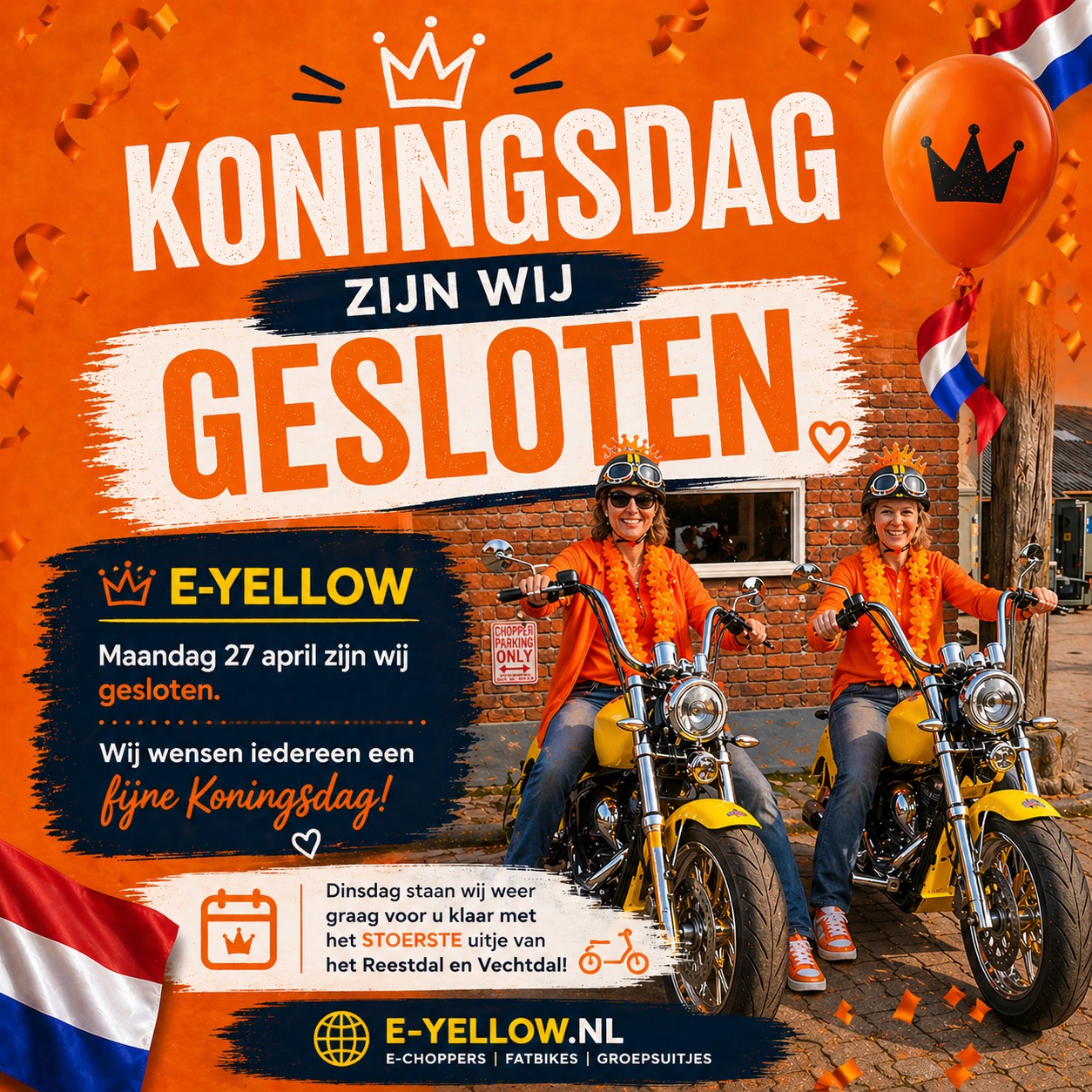 🇳🇱 Koningsdag bij E-Yellow