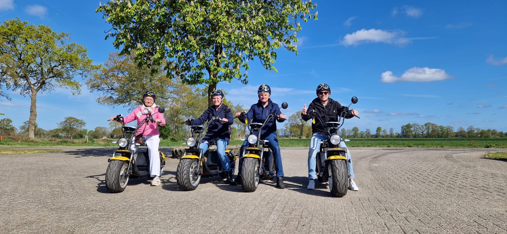 E-Yellow e-chopper verhuur
