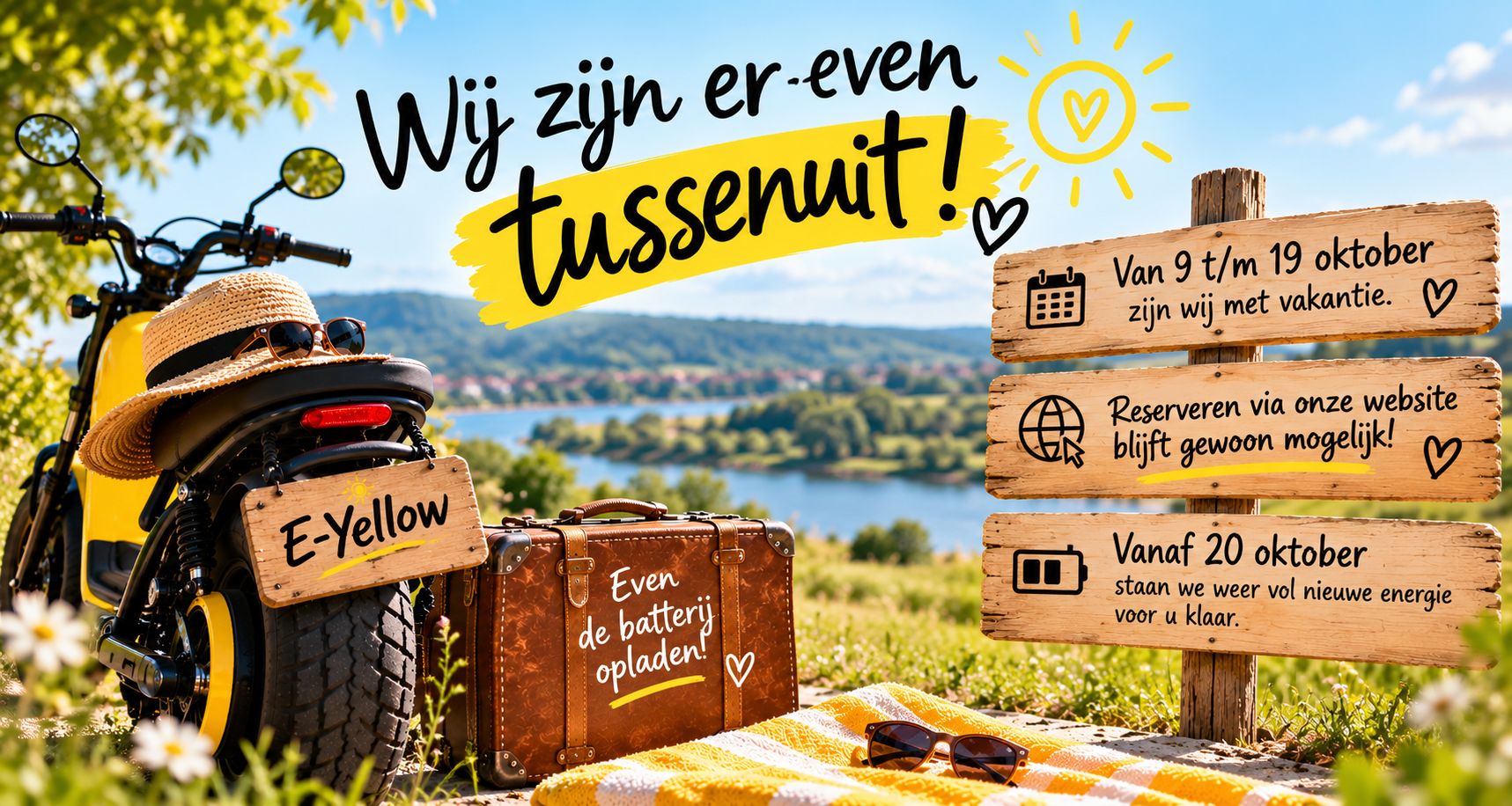 Wij zijn er even tussenuit