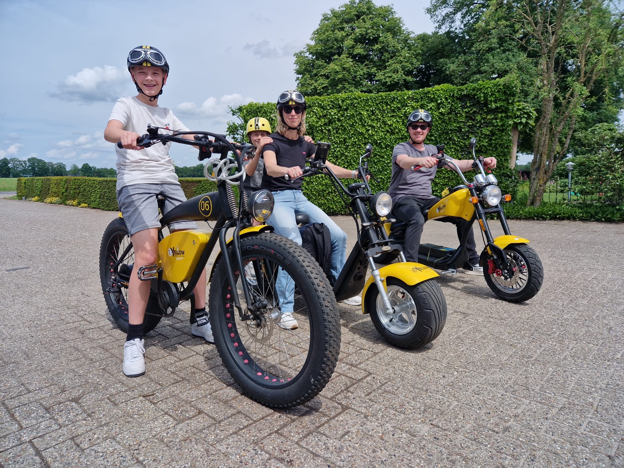 E-Yellow E-chopper vehuur