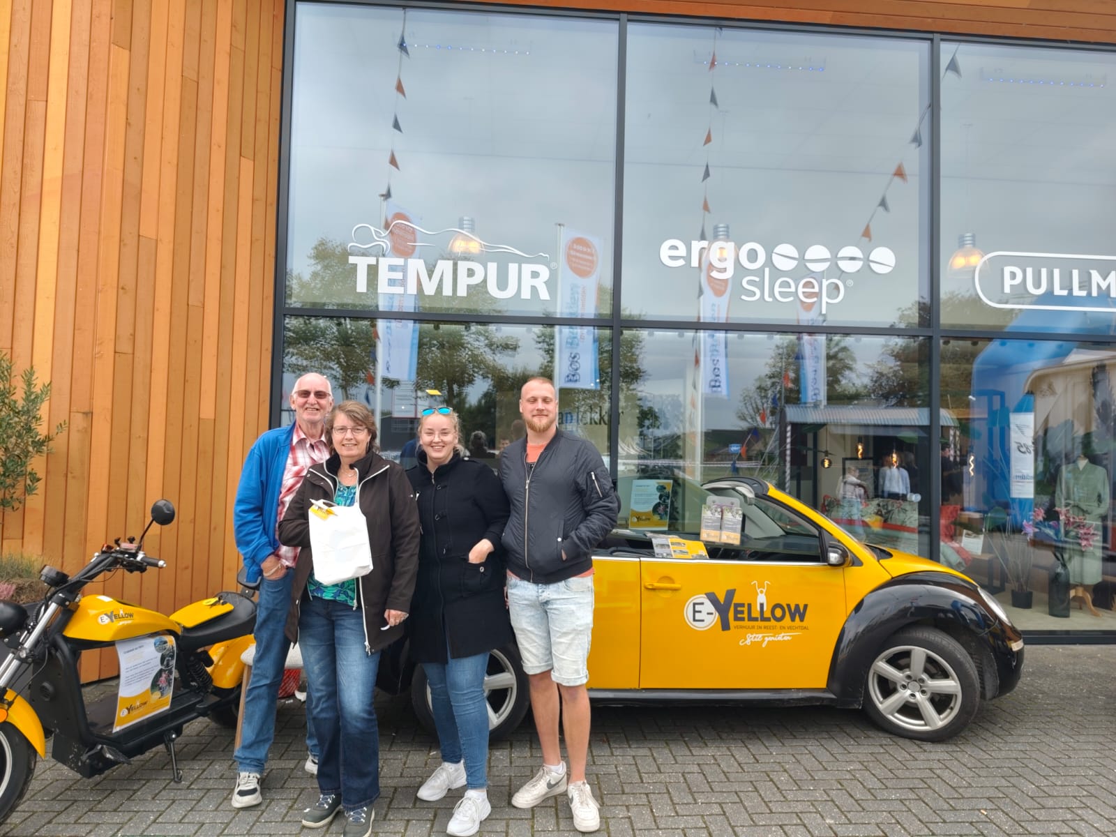 E-Yellow e-chopper verhuur Bos Bedden Nieuwleusen